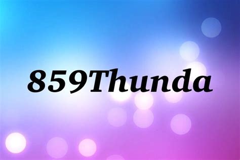thunda 859 (22 results) Report. . Thunda 859